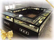 418L Fan Cooling Single Temperature Refrigerated Cake Display Cabinets All - Sides Glass Aluminium Frame