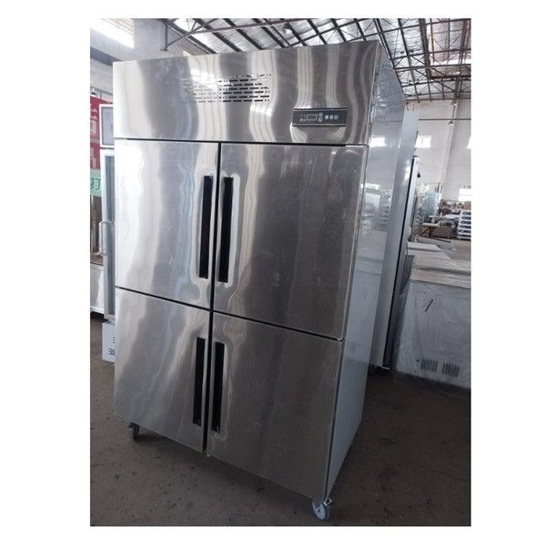 4 Doors Stainless Steel Tall Swing Door Refrigerator With Adjustable Shelves