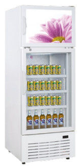 Commercial Refrigerator Beverage Cooler Front Wind System For Anti Condensation,298L Double Temperature Display Cooler